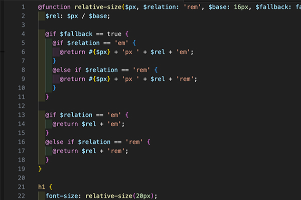 SCSS Functions einfach erklärt